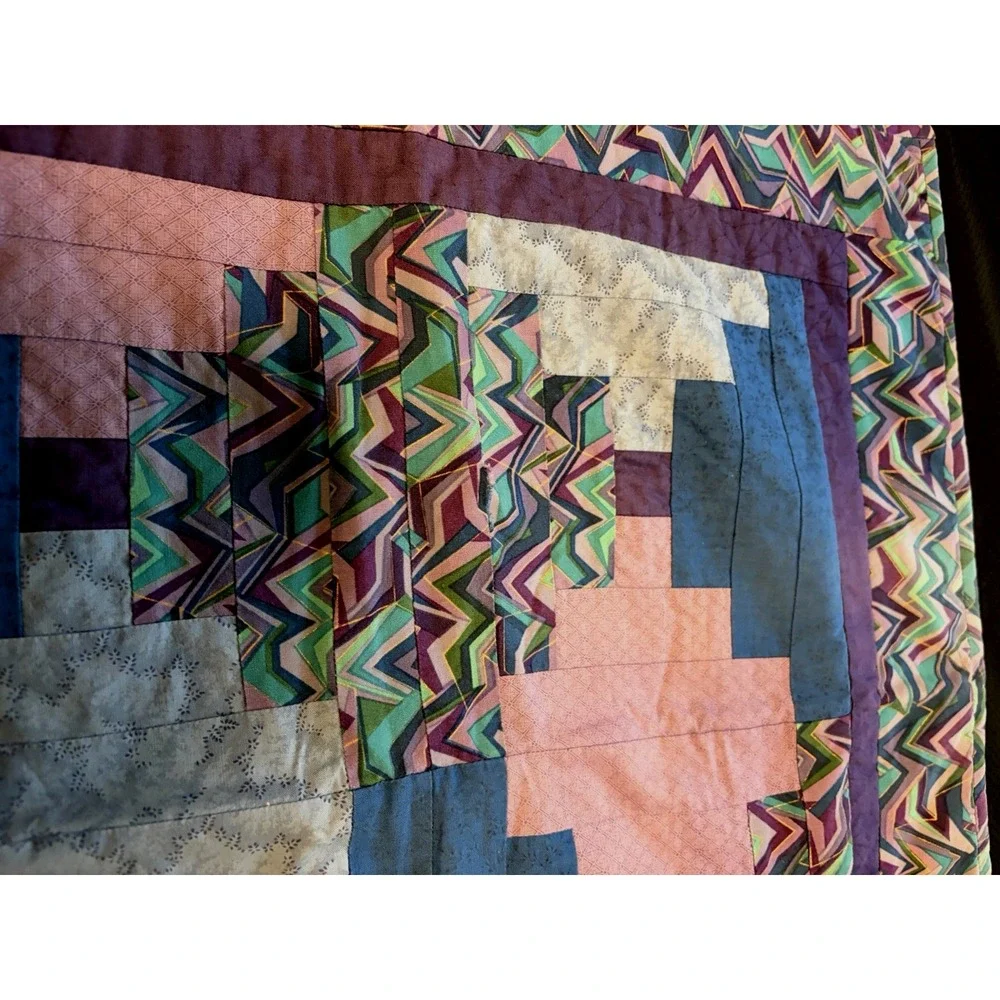 Vintage Handmade Patchwork Quilt~23.5
